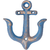 Decorative Rustic Marine Anchor Shaped Wall Coat Hooks (Set of 3)