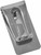 Set of 2 ChromePlated Stainless Steel Money Clips in Silver (3D Cube Print)