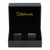 Men's PlatinumPlated Silver Black Streak Cufflinks in Gift Box