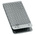 Set of 2 ChromePlated Stainless Steel Money Clips in Silver (Honeycomb Pattern)