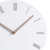 Modern Minimalist Wood on White Silent Wall Clock (Roman Numerals)