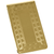 Set of 2 ChromePlated Stainless Steel Money Clips in Gold (Grecian Key Print)