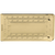 Set of 2 ChromePlated Stainless Steel Money Clips in Gold (Grecian Key Print)