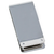 Set of 2 ChromePlated Stainless Steel Money Clip With Leather Insert (Crocodile Brown)