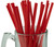 [Wrapped] Made in USA Pack of 250 Gold Smoothie (10" X 0.28") Plastic Drinking Straws (Non-toxic, BPA-free)