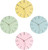 Modern Minimalist Silent Wall Clock Blue Pastel Collection