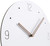 Modern Minimalist Wood on White Silent Wall Clock