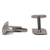 Men's PlatinumPlated Triple Swirl Cufflinks in Gift Box