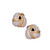 CASTED EAR 18KT 2 Tone Plated Earrings with Hand Set Swarovski Crystals
