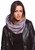 Winter Faux Fur Thick Neck Warmer Circle Loop Scarf Wrap (Solid Gray)