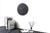 Modern Minimalist Bold Black & Red Wall Clock