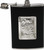 8 oz Discrete Pocket Hip Alcohol Liquor Flask in Leather (Queen of Spades) Made from 304 (18/8) Food Grade Stainless Steel