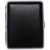 Leather NicklePlated Metal Cigarette Herbal Cigarette Cigar Tobacco Carrying Stash Storage Case (100s, Black Smooth)
