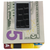 Set of 2 ChromePlated Stainless Steel Money Clip With Leather Insert (Crocodile Black)