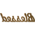 Rustic Decorative Brown "Blessed" Wooden Cutout Free Standing Sign 6" X 22"