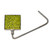 Jonquil Square Snap Hook Bag Hanger Holder With Rhinestone Crystals