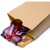 Made in USA 50Pack Brown Kraft Party Favor Treat Paper Lunch Bags, 5 X 3 X 9.5, Flat Bottom