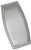 Brushed Silver Oval Stainless Steel Boxed Money Clip