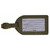 Genuine Cowhide Deep Olive Green Leather Luggage Suitcase Bag Tags (Pack of 4)