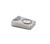 Retro ChromePlated Table Desk Silver Block Clock
