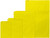 Made in USA 125Count Party Favor Yellow Paper Flat Merchandise Bags (6.25" X 9.25")
