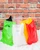 S7184 | Pack of 125 Glossy Plastic Merchandise Bags (12" X 15") With Die Cut Handles | Made In USA