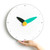 Modern Minimalist Teal & Black Wall Clock