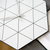 Modern Minimalist Geometric Wall Clock (Black)