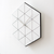 Modern Minimalist Geometric Wall Clock (Black)