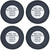 Set of 4 Plastic Drinking Pun Coasters (Evils of Drinking)