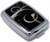 Set of 2 Dual Compartment Rectangular Pocket Purse Pill Box & Organizer with Insert (Black Heart Swirl)
