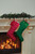 Holiday Christmas Joy Maroon Sequin Stocking