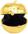 Gold Pepper Shaped Pocket Purse Portable Travel Pill Box (1 Large Compartment)-1