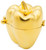 Gold Pepper Shaped Pocket Purse Portable Travel Pill Box & Medicine Organizer (1 Large Compartment)