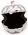 Silver Pumpkin Shaped Pocket Purse Portable Travel Pill Box & Medicine Organizer (1 Large Compartment)