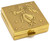 Set of 2 Square Shaped Pocket Purse Pill Box & Organizer (Gold Angel)