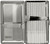 Silver Four Square (Full Pack 120s) MetalPlated Cigarette Case & Stash Box