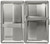 Silver Four Square (Full Pack 120s) MetalPlated Cigarette Case & Stash Box