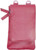 Pink Genuine Leather Mini Crossbody Wallet Shoulder Night Bag