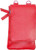 Red Genuine Cowhide Leather Mini Crossbody Wallet Shoulder Night Bag