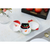 Christmas Themed Santa, Snowman & Reindeer Winter Holiday Ceramic 3Section Server