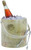 Hand Made In USA Vintage Coral Fish Design Double Walled 3Quart Insulated Ice Bucket With Ice Tongs (Nautical Collection)
