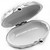 Silver Swirl Purse Shaped Pocket Purse Portable Travel Pill Box & Medicine Organizer (1 Large Compartment)
