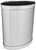 Made in USA 5Gallon Sleek and Stylish Vinyl Mylar Waste Basket (13" X 11") (Metallic Silver)