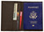 Genuine Cowhide Leather Brown Passport Cover Case Holder & Wallet