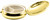 Set of 2 Circular Embossed TripleCompartment Pocket Purse Pill Box & Organizer (Gold Hearts)