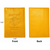 Genuine Cowhide Leather Yellow RFIDBlocking Passport Cover Case Holder & Wallet