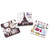 Pack of 3 Square Shaped Folding Compact Pocket Makeup Mirror Double Sided (3X Magnification) in Gift Box