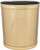 Made in USA 5Gallon Sleek and Stylish Vinyl Mylar Waste Basket (13" X 11") (Metallic Gold)