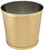 Made in USA 5Gallon Sleek and Stylish Vinyl Mylar Waste Basket (13" X 11") (Metallic Gold)